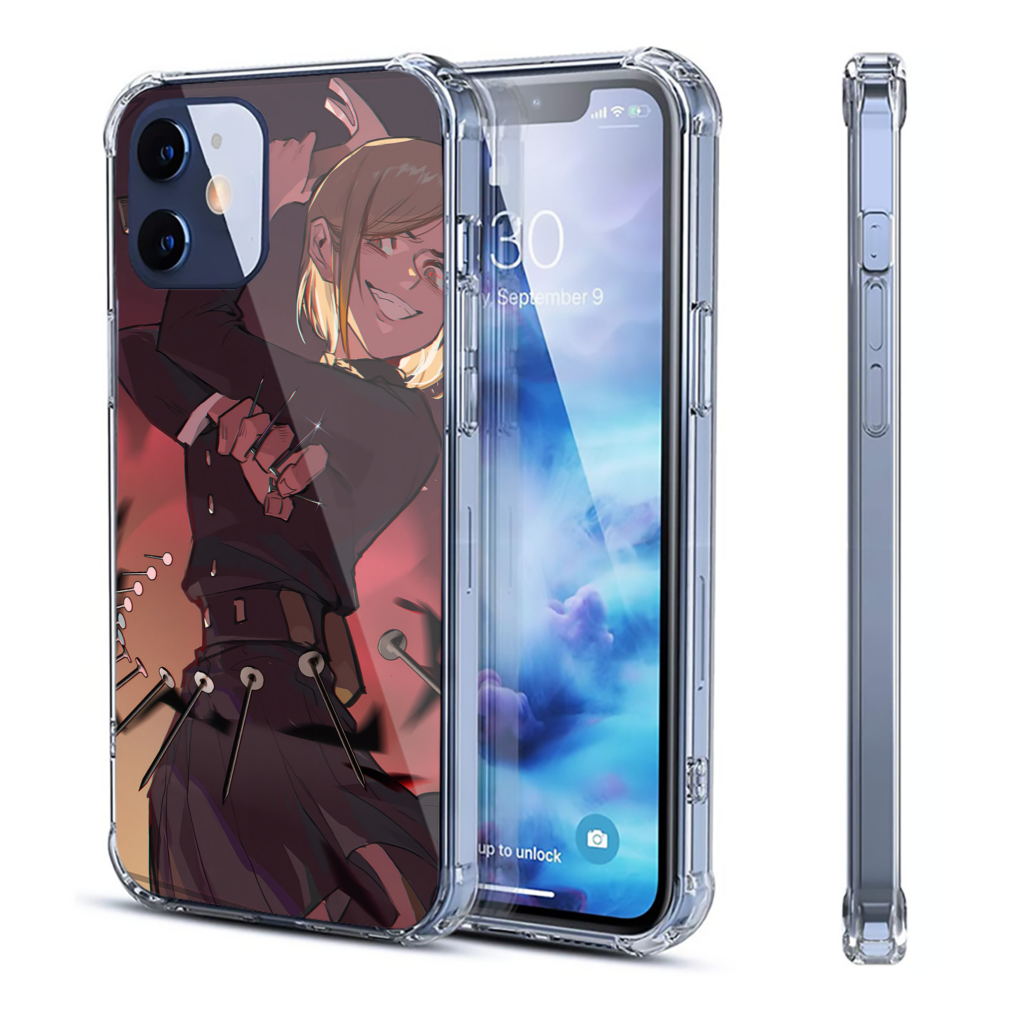 （画像用） 呪術廻戦 Jujutsu Kaisen 【iPhone 12シリーズ対応】透明スマホケース（クリアソフトケース）